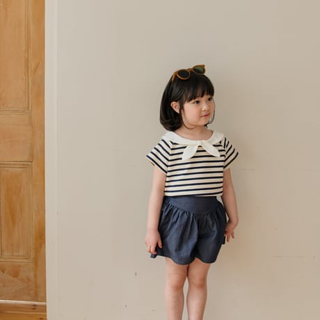 monatelier/16. sailer ribbon T-shirt S-2XL