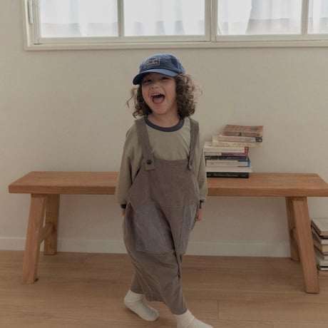 amigo/7. corduroy two color overalls  XS-XL