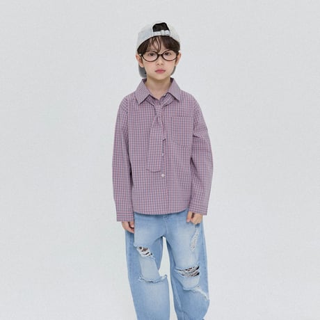 forkchips/50. mile check shirt JS-JXL