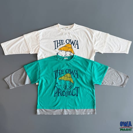 owa/11. puffy two color T-shirt S-XL
