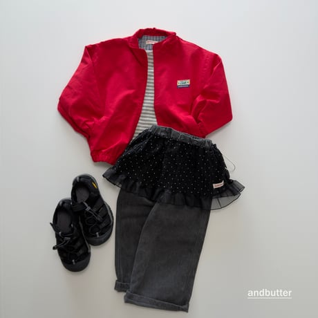 andbutter/9. Wrinkle Dot Layered Skirt FREE