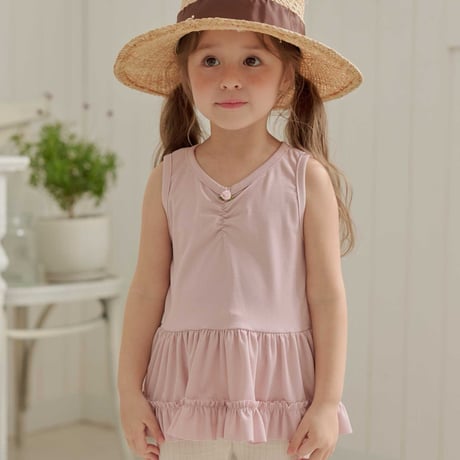 melikey/51. roze fril T sleeveless XS-XL