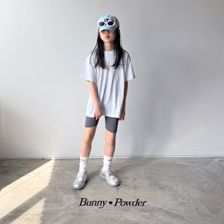 bunnypowder/85. bunny half t T-shirt S-XL
