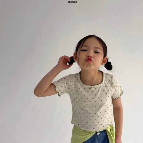 saintdoll/22. dot square T-shirt JS-JL