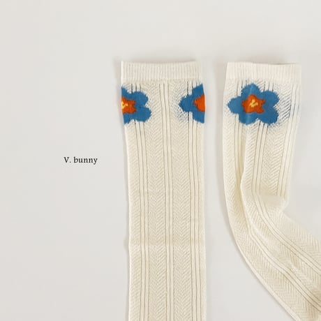 vbunny/26. flower socks set FREE(32CM)