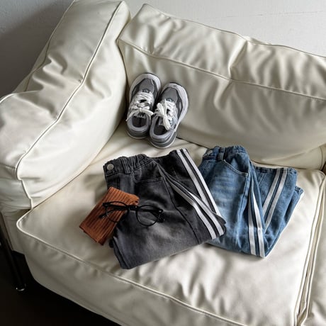 matilda/21. track denim pants 5-13