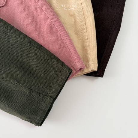 lindo/63. romantic heart ( corduroy ) pants XS-XL