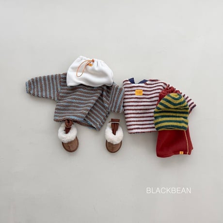 blackbean/24. bichon man-to-man S-XL