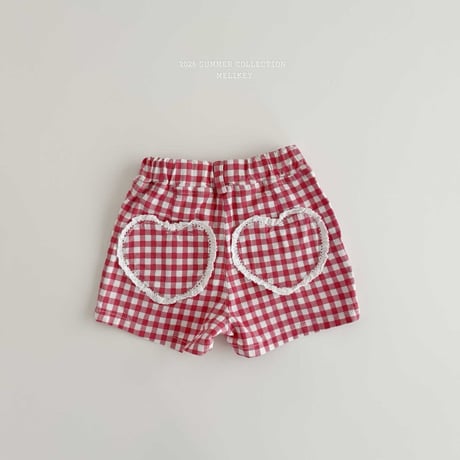 melikey/40. check heart pants JS-JM
