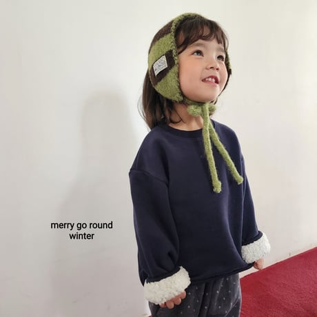 merrygoround/5. dumble two color man-to-man XS-2XL