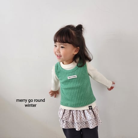 merrygoround/29. winter sleeveless set XS-2XL