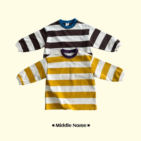 middlename/32. milk two color dangara T-shirt JS-JM