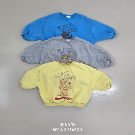 hans/54. miu puffy man-to-man XS-XL