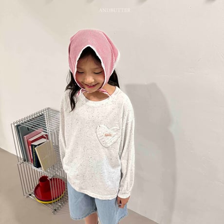 andbutter/40. Heart pocket Tee JS-JM