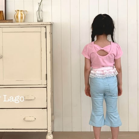 lago/16. ribbon golgi T-shirt S-JS