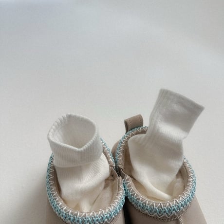 digreen/58. Dual Rib Socks(Cream Set) SOCKS_S-SOCKS_XL