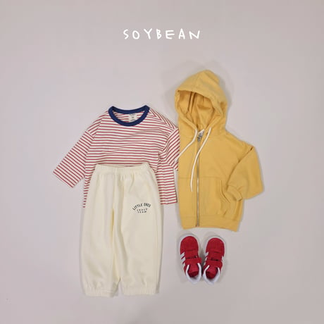 soybean/74. loose fit hood zipup JS-JM