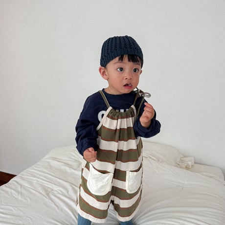 onu/10. string overalls BABY(12M)-S(3-4Y)