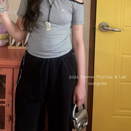 matilda/142. unbal stripe top 15-19