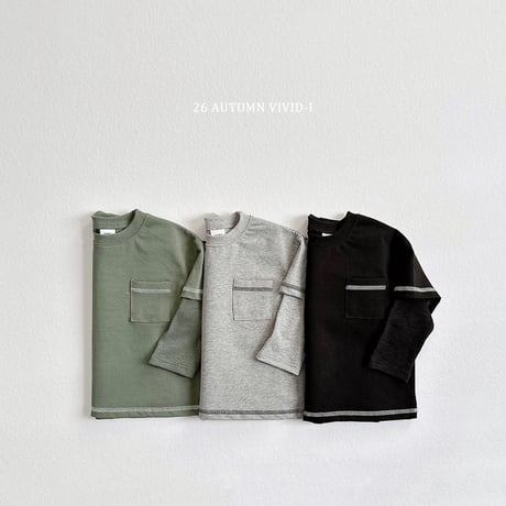 vividi/80. stitch rayerd T-shirt JS-JM