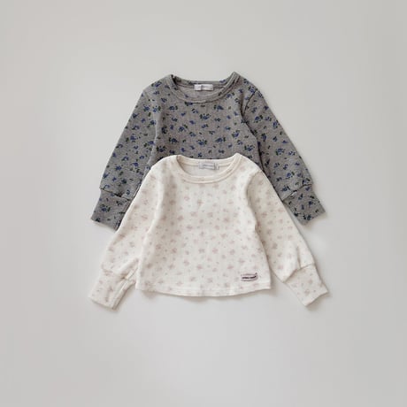 urbanrabbit/41. Flower Waffle Tee JS-JM