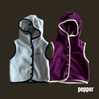 pepper/21. hood vest pollar XS-XL