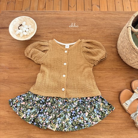 ohho/15. french half t cardigan S-2XL