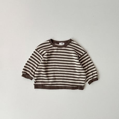 onu/18. waffle man-to-man BABY(12M)-XL(6-7Y)