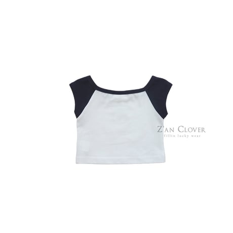 zanclover/64. 15 two color crop T-shirt 13-19