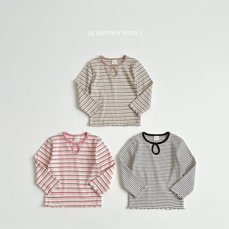 vividi/149. stripe T-shirt XS-XL
