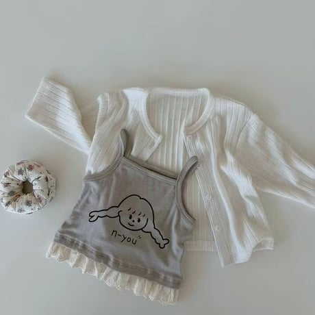 aiai/74. pposong cardigan ( sleeveless ) set XS-L