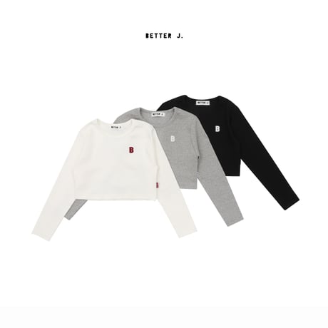 betterj/53. edge crop T-shirt JM-JL