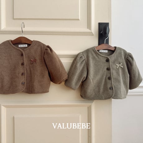 valubebe/95. ribbon puff mojik jacket 6M-S