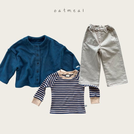 oatmeal/7. kids pocket pants XS-XL