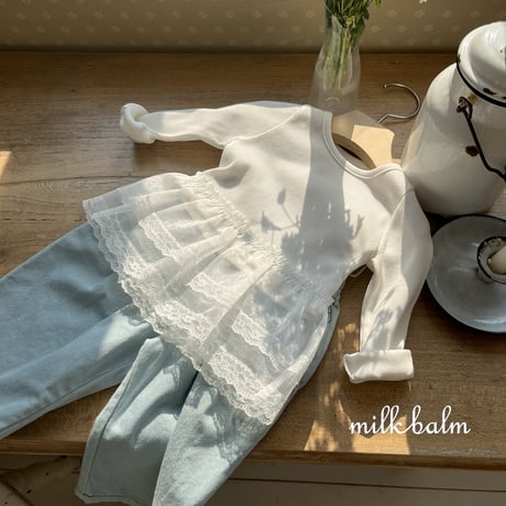 milkbalm/17. lace golgi T-shirt XS-XL