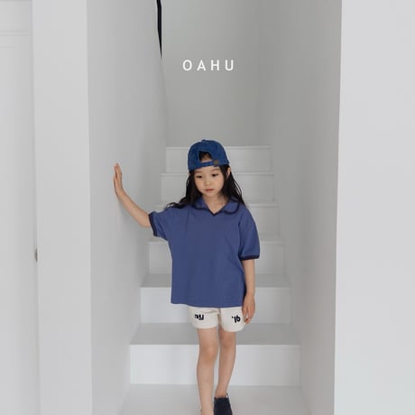 oahu/13. brick collar T-shirt S-XL