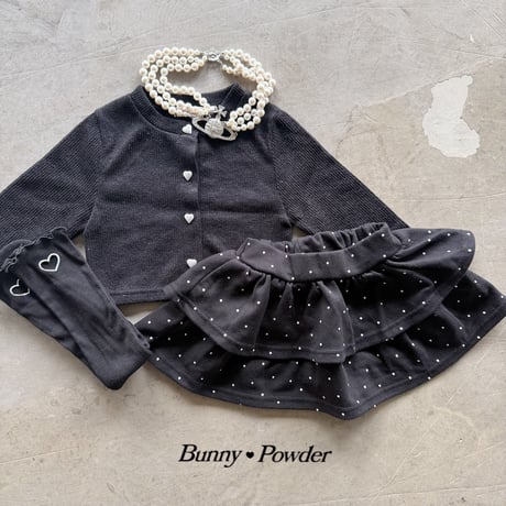 bunnypowder/54. heart button cardigan S-XL