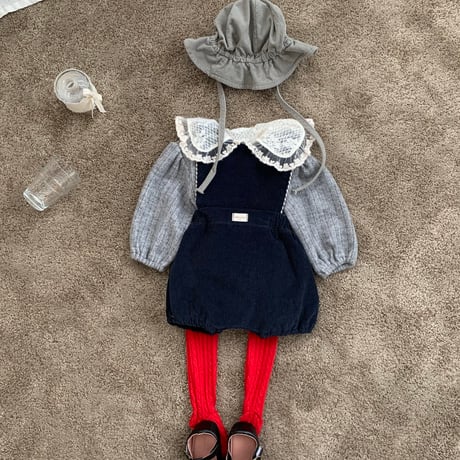 bebeholic/25. pony overalls suit S(3-6M)-XL(18-24M)