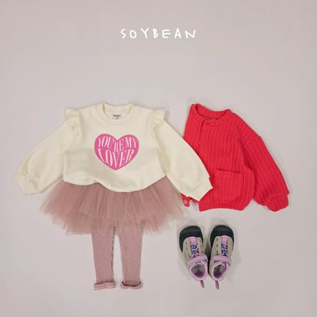 soybean/130. lover fril man-to-man XS-XL