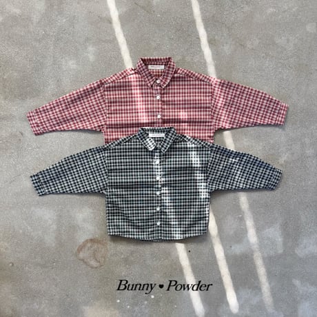 bunnypowder/28. check shirt S-XL