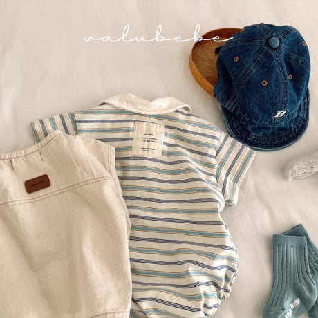 valubebe/60. over denim vest 6M-S