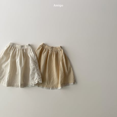 amigo/35. shushu shirring skirt XS-XL