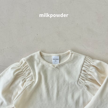 milkpowder/23. shirring T-shirt 5-11