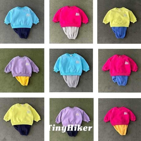 tinyhiker/21. tie embroidery man-to-man XS-XL