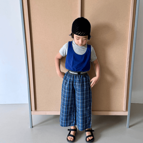 minimal/19. band check pants JS-JM