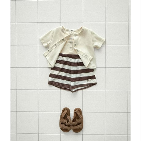 onu/27. waffle half t cardigan XS-XL