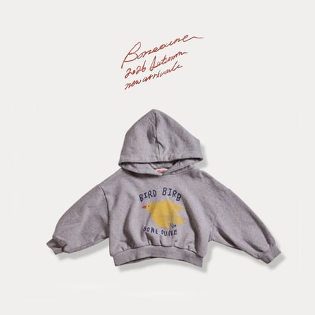 boneoune/88. bird crop hood T-shirt JS-JL