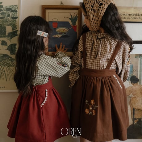 oren/23. autumn vlum skirt S-XL