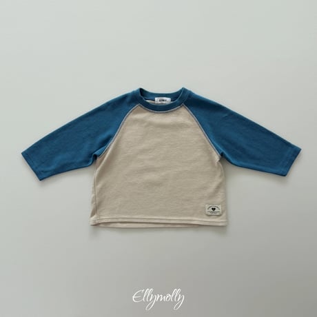 ellymolly/118. raon two color ragran T-shirt 3-11