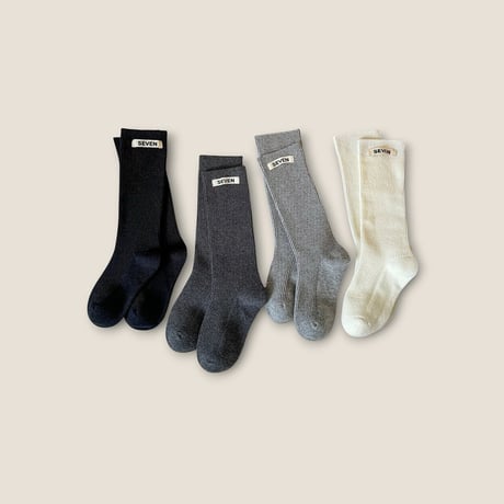 dudie/39. seven four knee socks S(120-150)-XL(210-230)